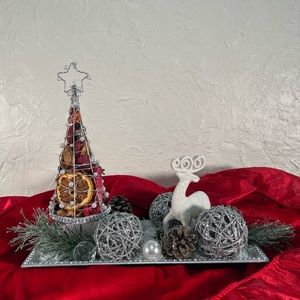 **Holiday Spice Winter Centerpiece